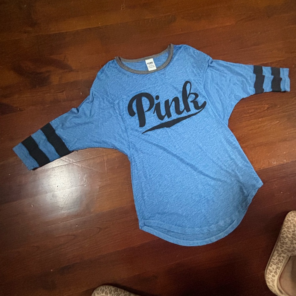 PINK Victoria's Secret Heather Blue shirt